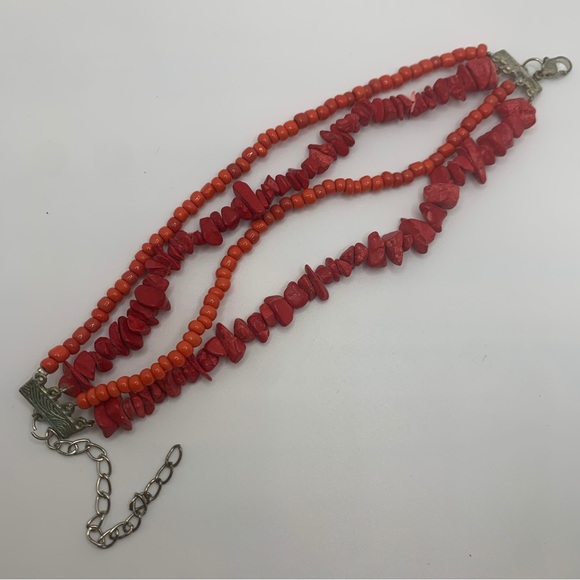 Vintage Bracelet with Orange and Coral Beads - Picture 1 of 5